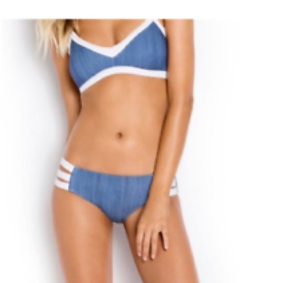SEAFOLLY Racer Top / Strappy Bikini Swim Set - Picture 3 of 6